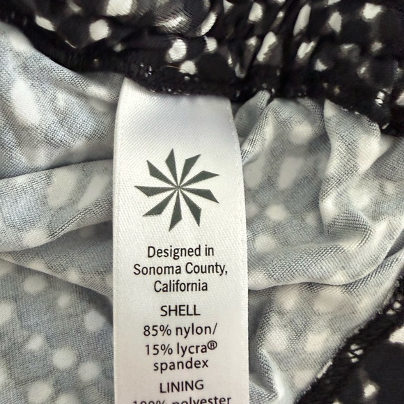 Athleta Black and White Patterned Swimwear - Picture 5 of 8